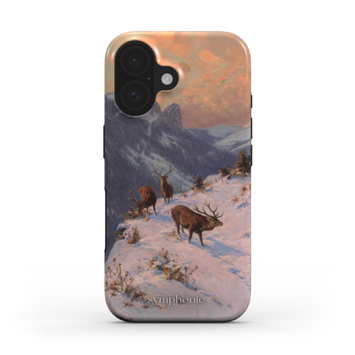 A Red Deer in Winter - Tough