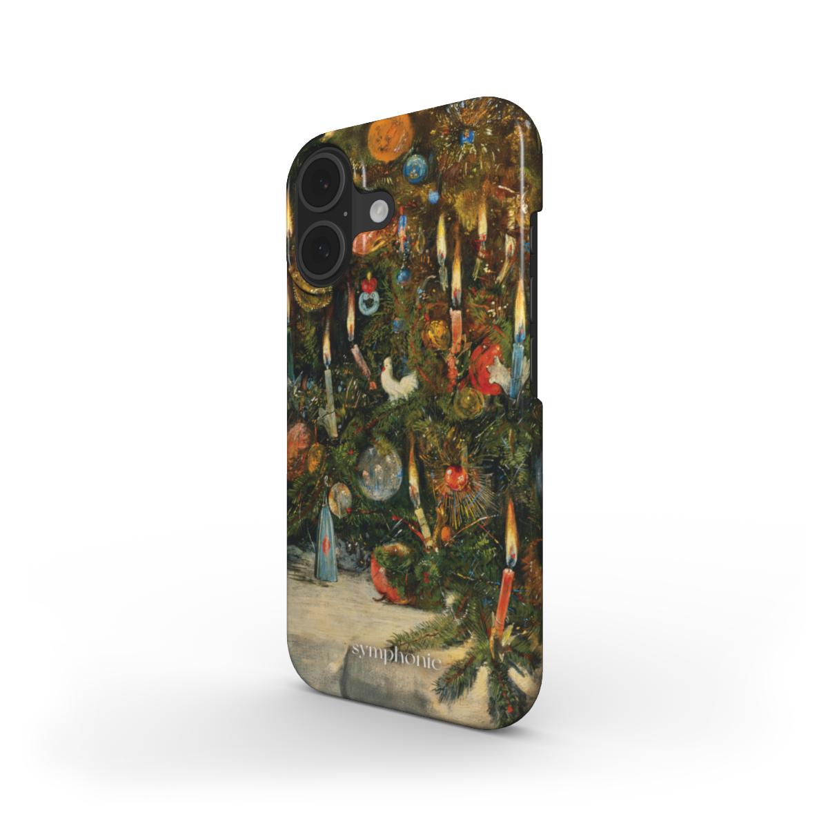 Christmas Tree Decorated with Lights - Snap