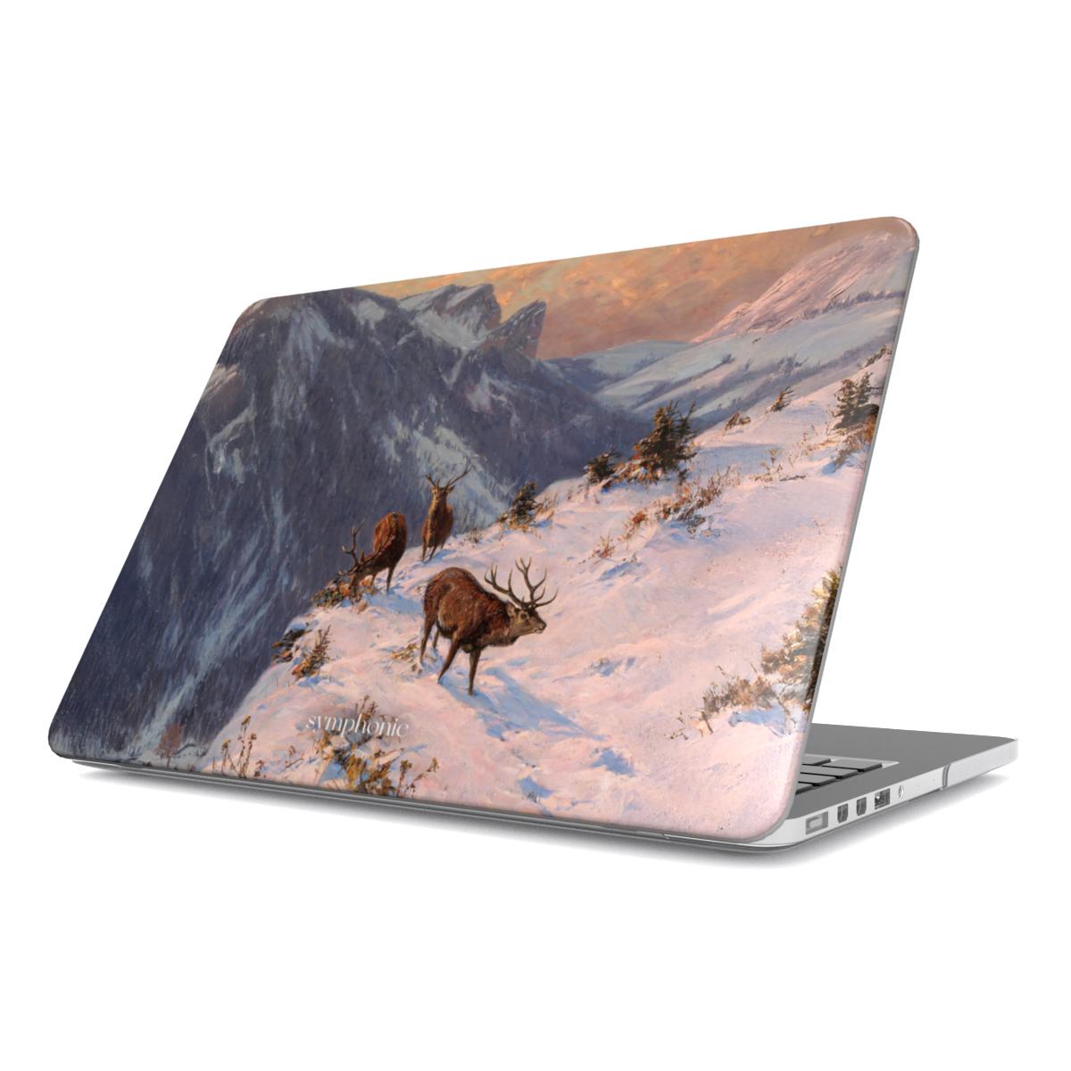 A Red Deer in Winter - MacBook case