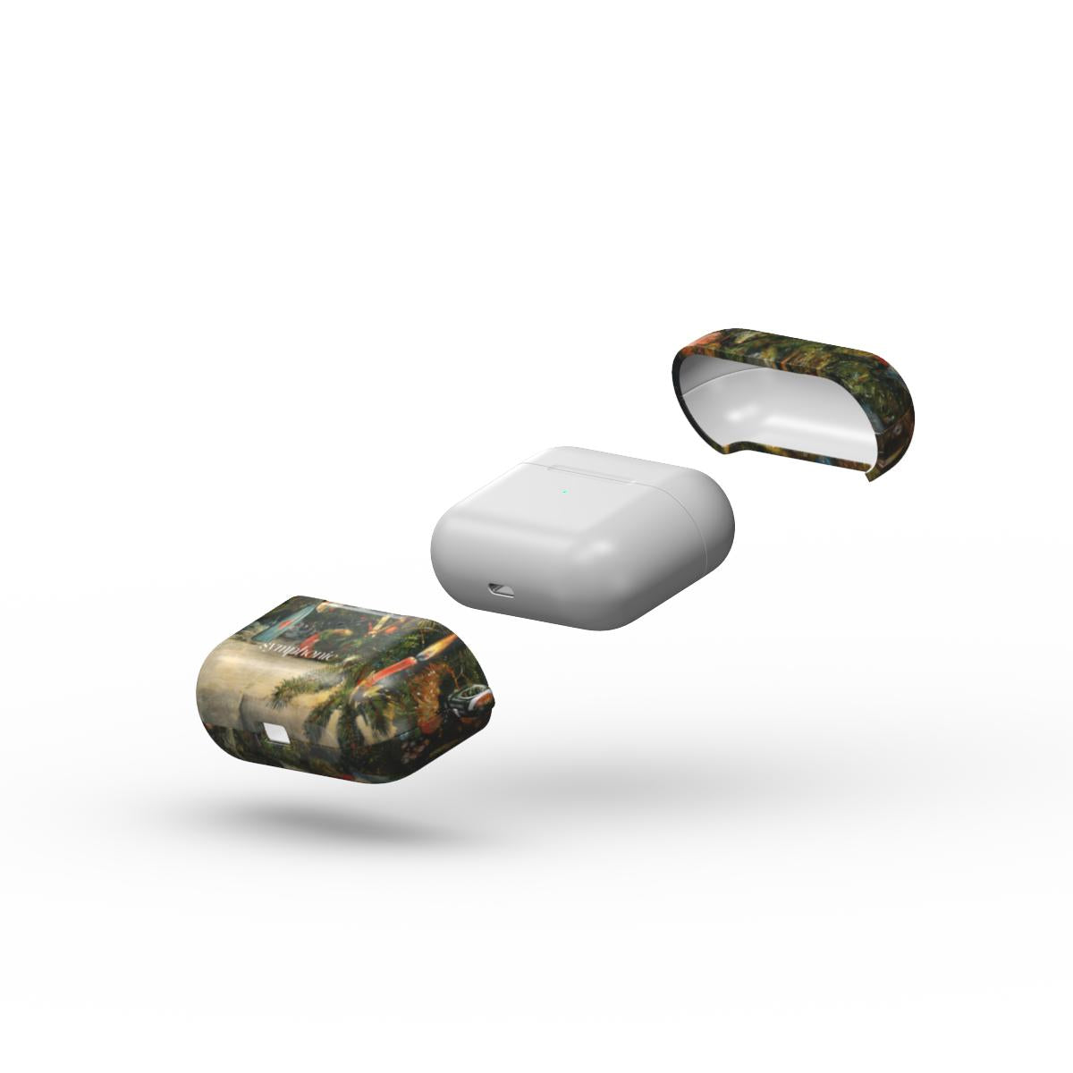 Christmas Tree Decorated with Lights - AirPods case