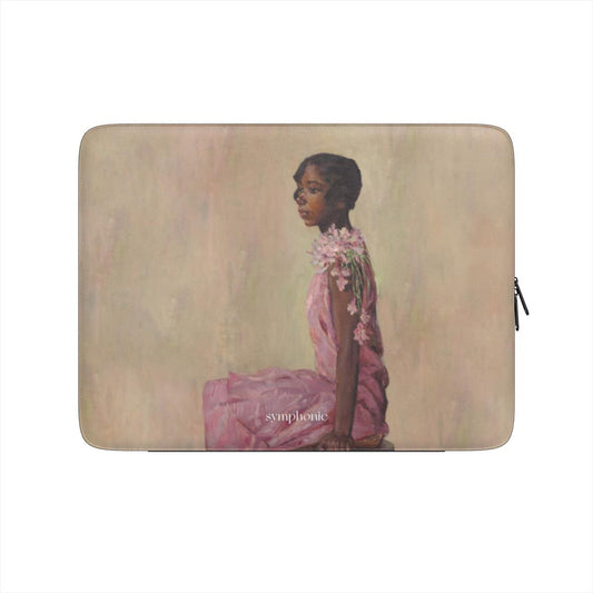 Girl in a Pink Dress - Laptop Sleeve