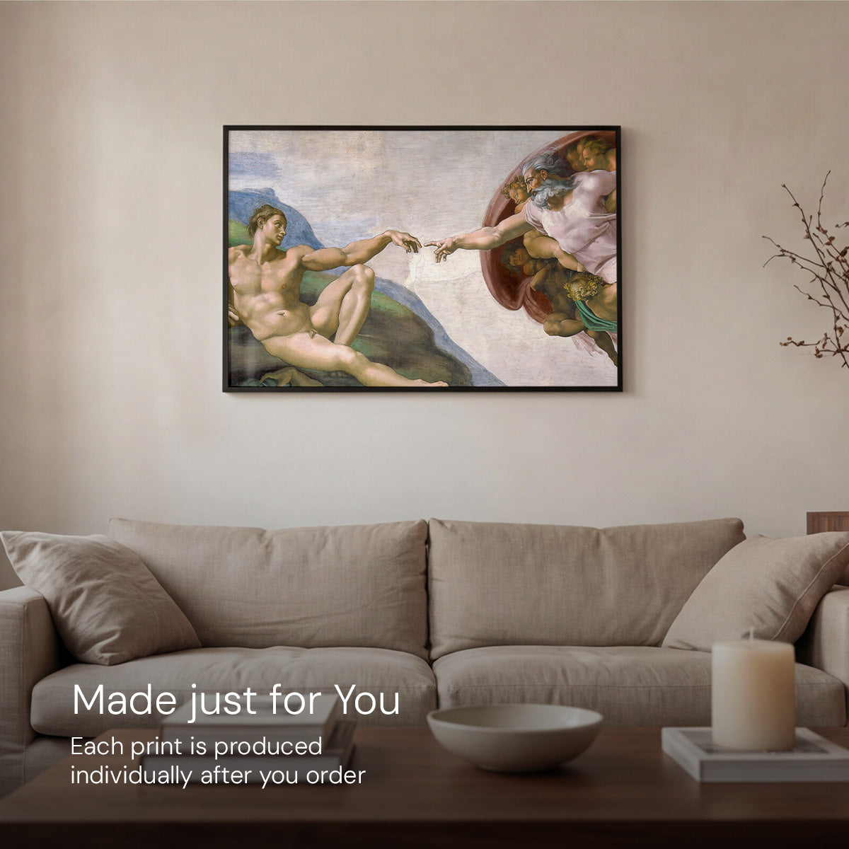 The Creation of Adam - Art Print